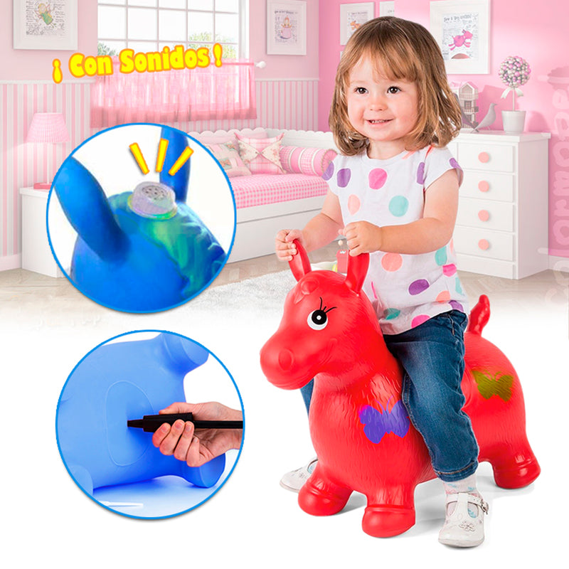 Juguete Inflable Caballo Saltarín