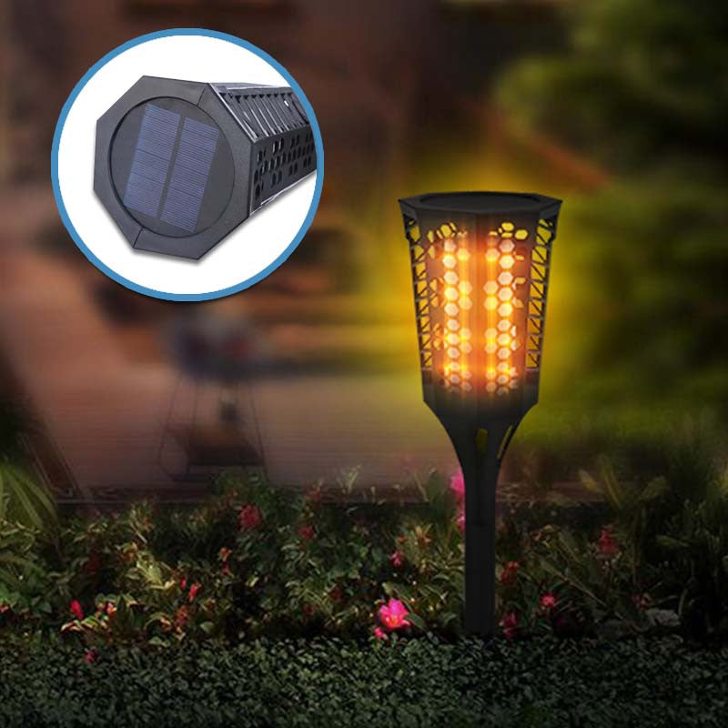 Antorcha Led Lampara Solar Control